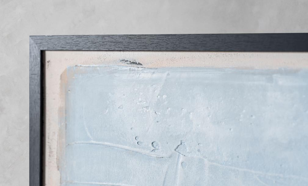 Blue Inside Wall Decoration Black by Malerifabrikken