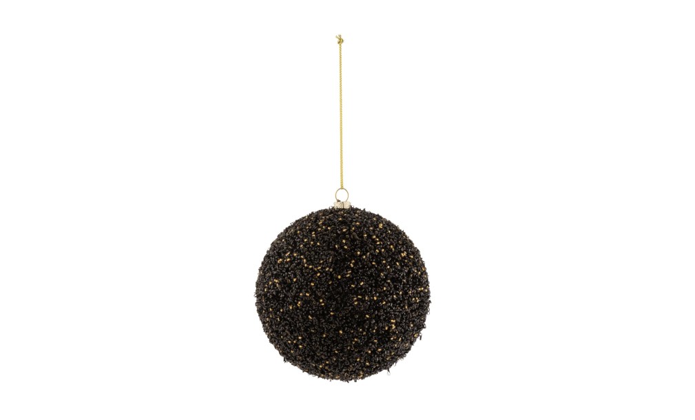 Christmas Bauble Black/Gold M