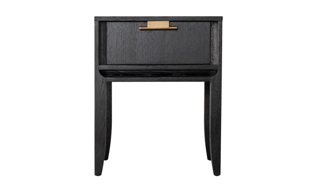 City Bed Table Black Oak color  