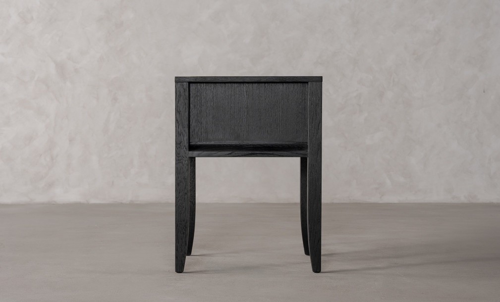 City Bed Table Black Oak color  