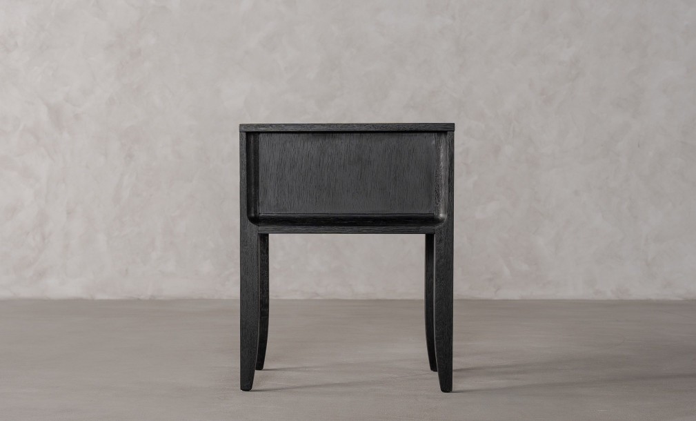 City Bed Table Black Oak color  