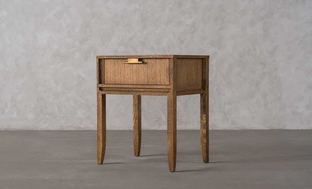 City Tall Bedside table Honey Oak