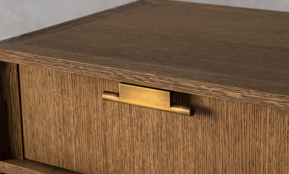 City Tall Bedside table Honey Oak