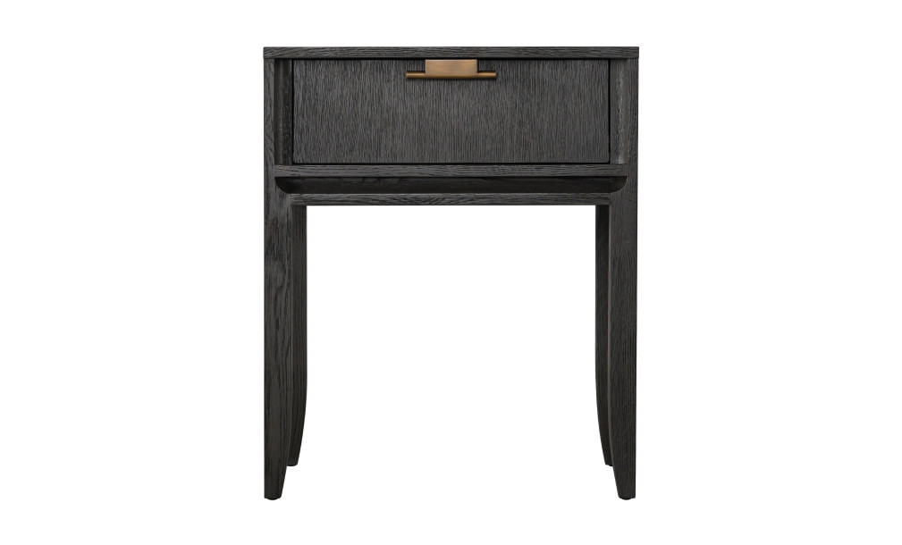 City Tall Bedside table Grey Oak color