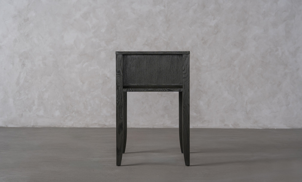 City Tall Bedside table Grey Oak color