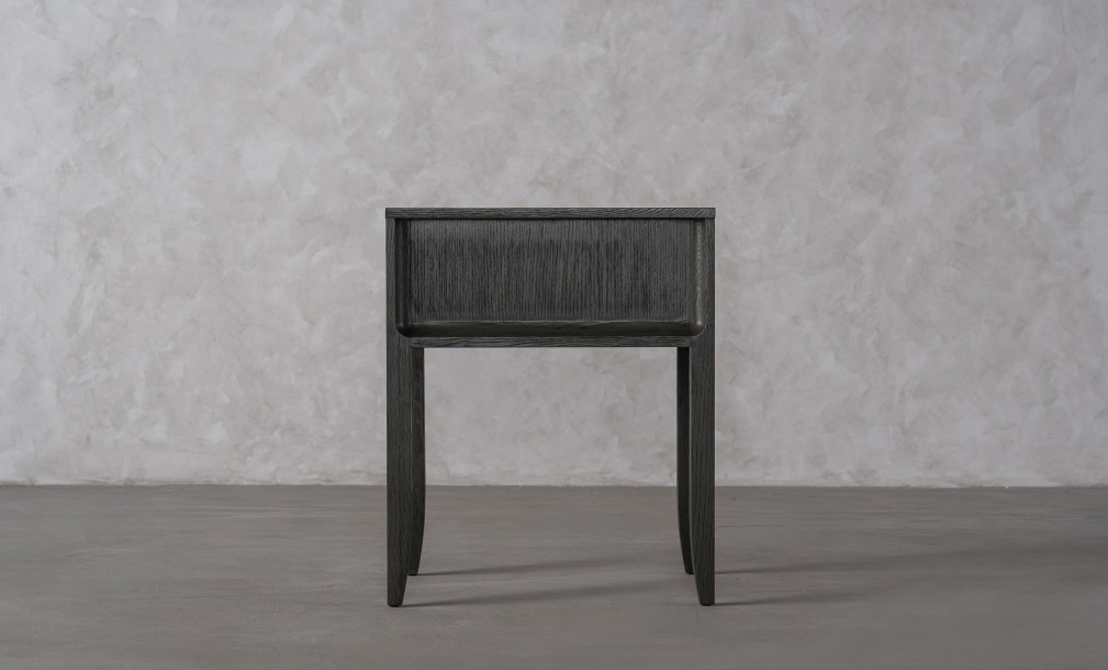 City Tall Bedside table Grey Oak color