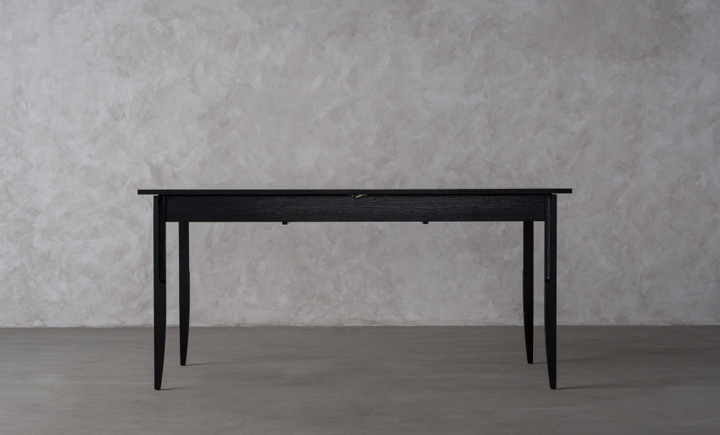 City Folding dining table Black Oak color