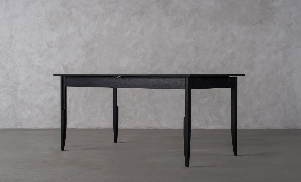 City Folding dining table Black Oak color