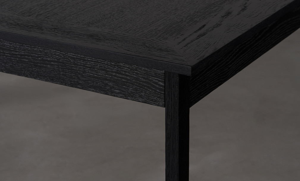 City Folding dining table Black Oak color