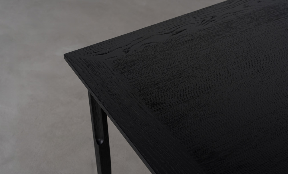 City Folding dining table Black Oak color