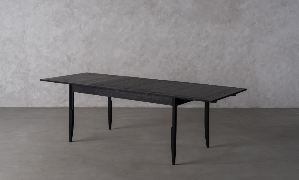 City Folding dining table Black Oak color