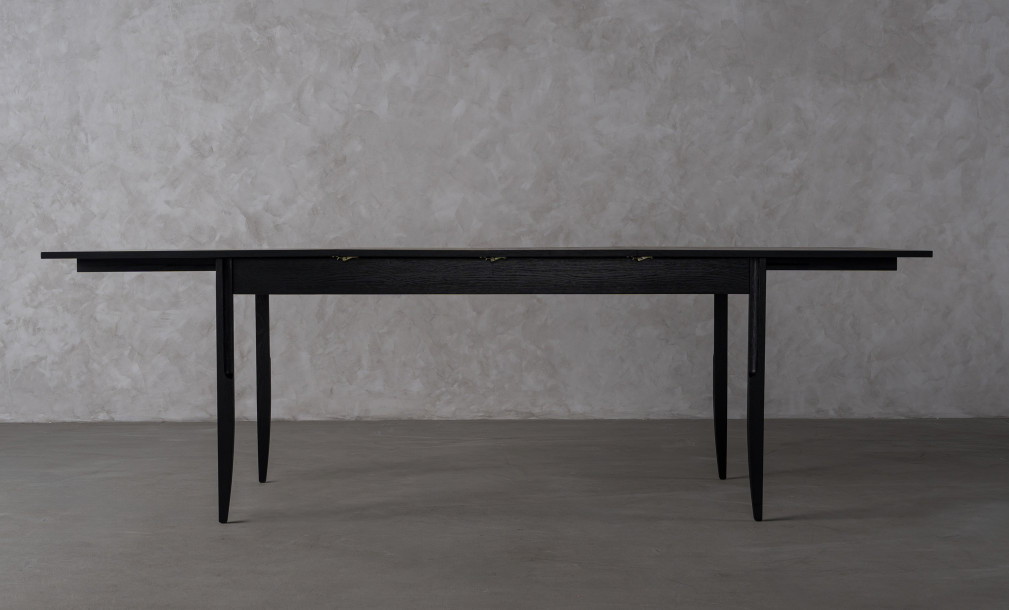 City Folding dining table Black Oak color