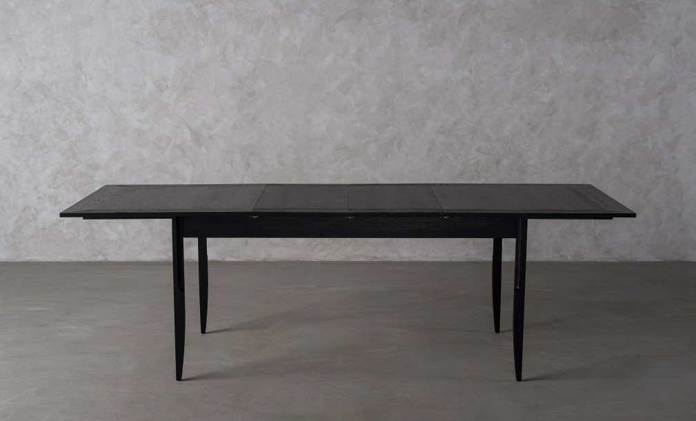 City Folding dining table Black Oak color