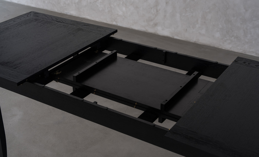City Folding dining table Black Oak color