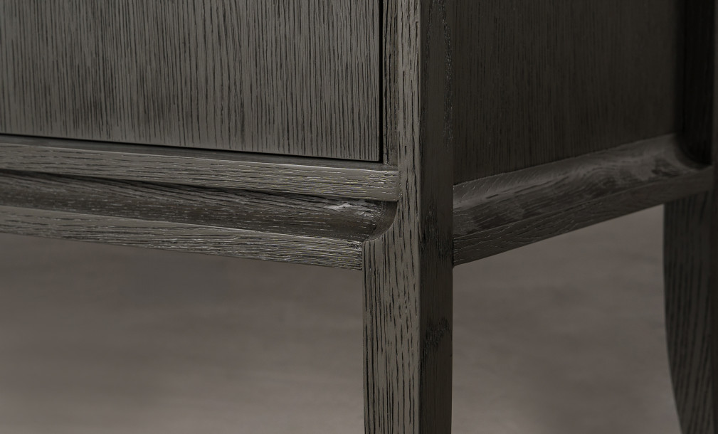 City Media Console Grey Oak color  
