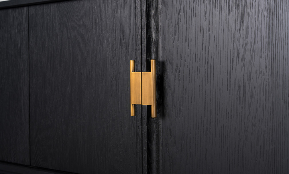 City Media Console Black Oak color  