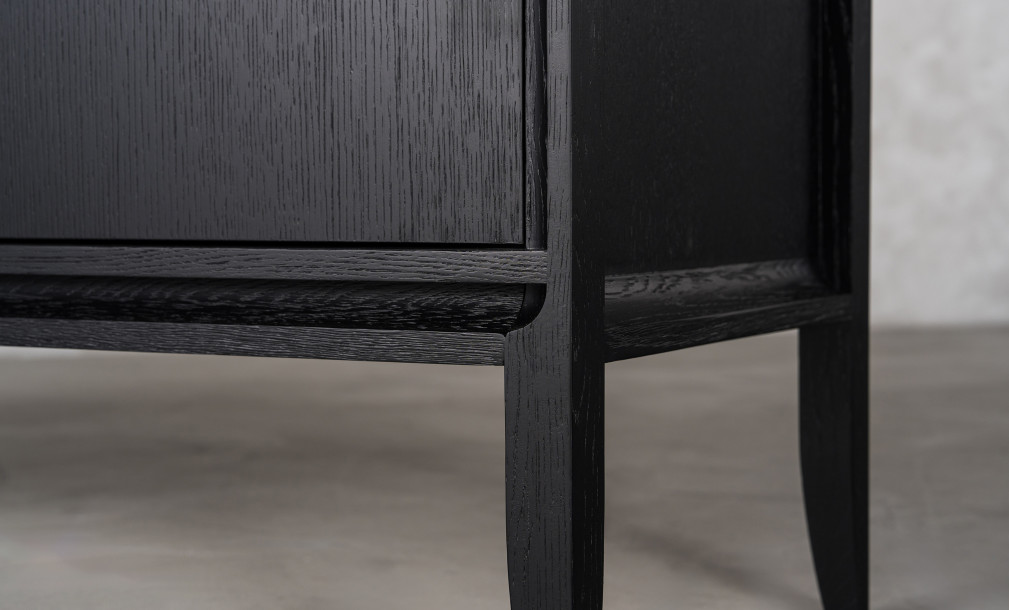 City Media Console Black Oak color  