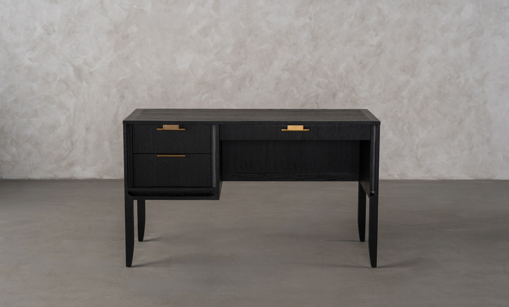 City Compact desk Black Oak color