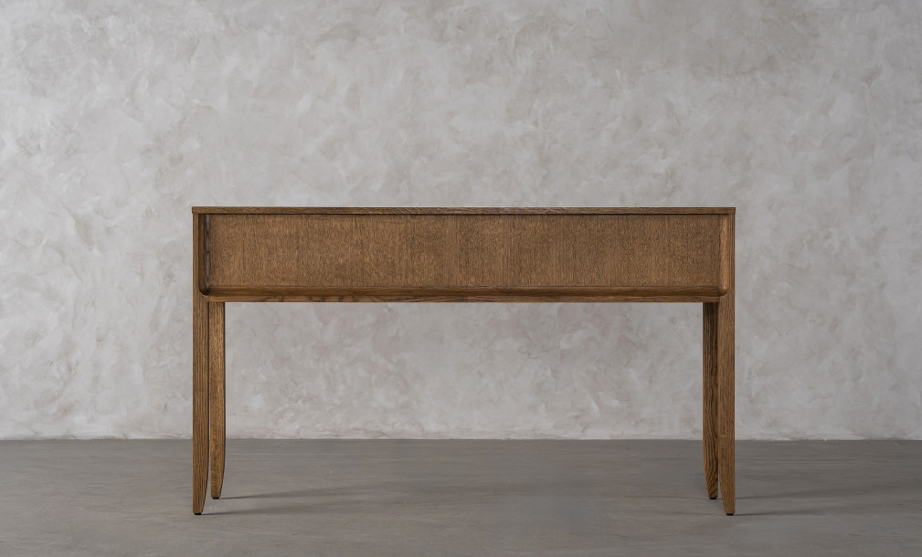 City Console table Honey Oak color