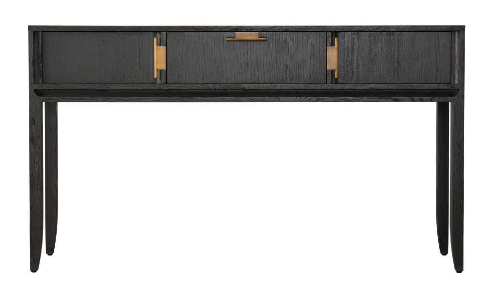 City Console Table Grey Oak color  