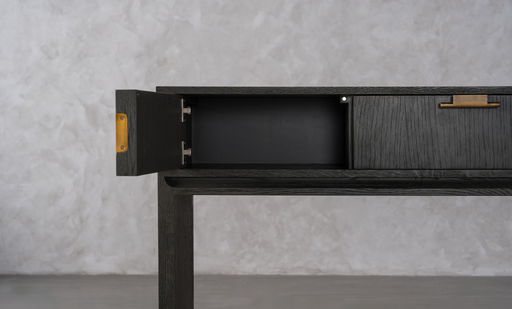 City Console Table Grey Oak color  