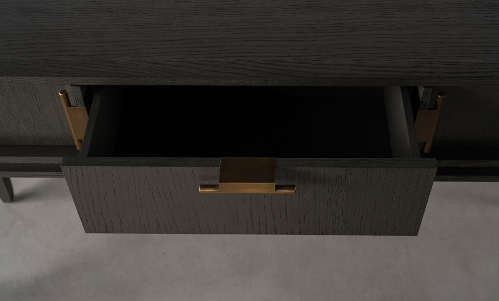 City Console Table Grey Oak color  