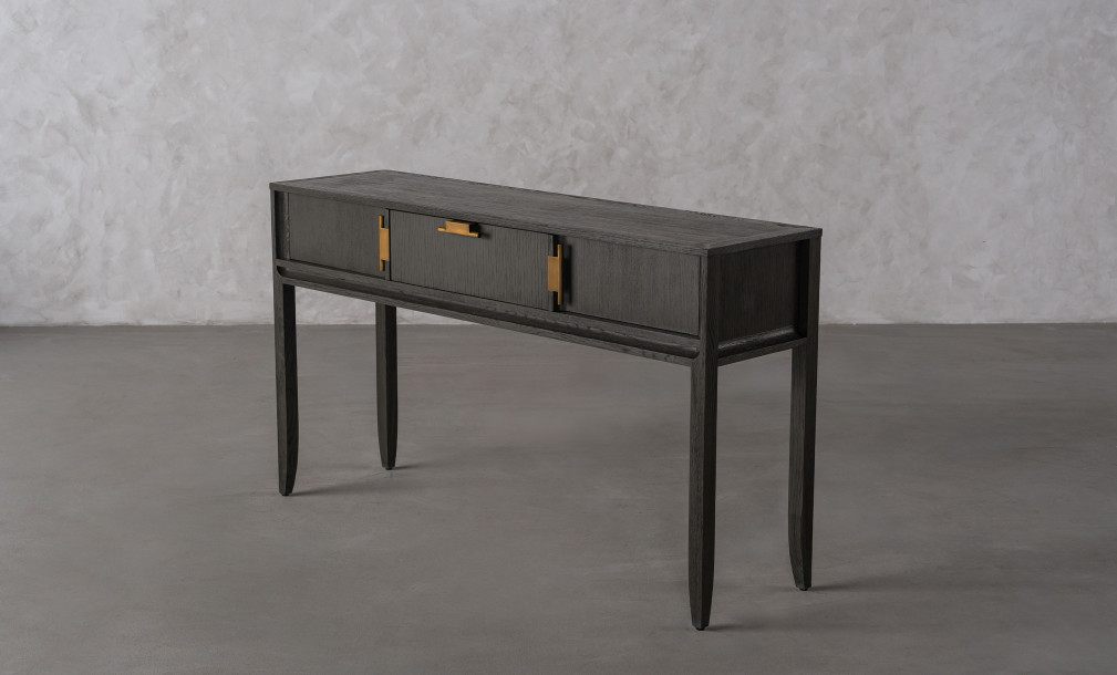 City Console Table Grey Oak color  