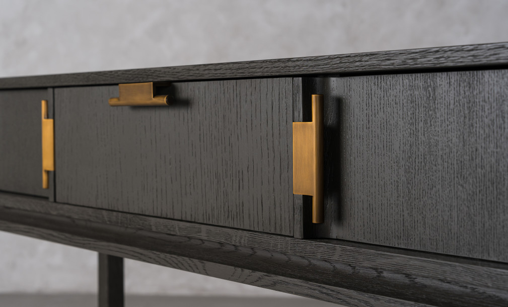 City Console Table Grey Oak color  