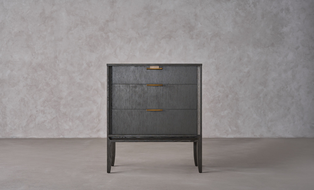 City Small Chest of Drawer Grey Oak color
