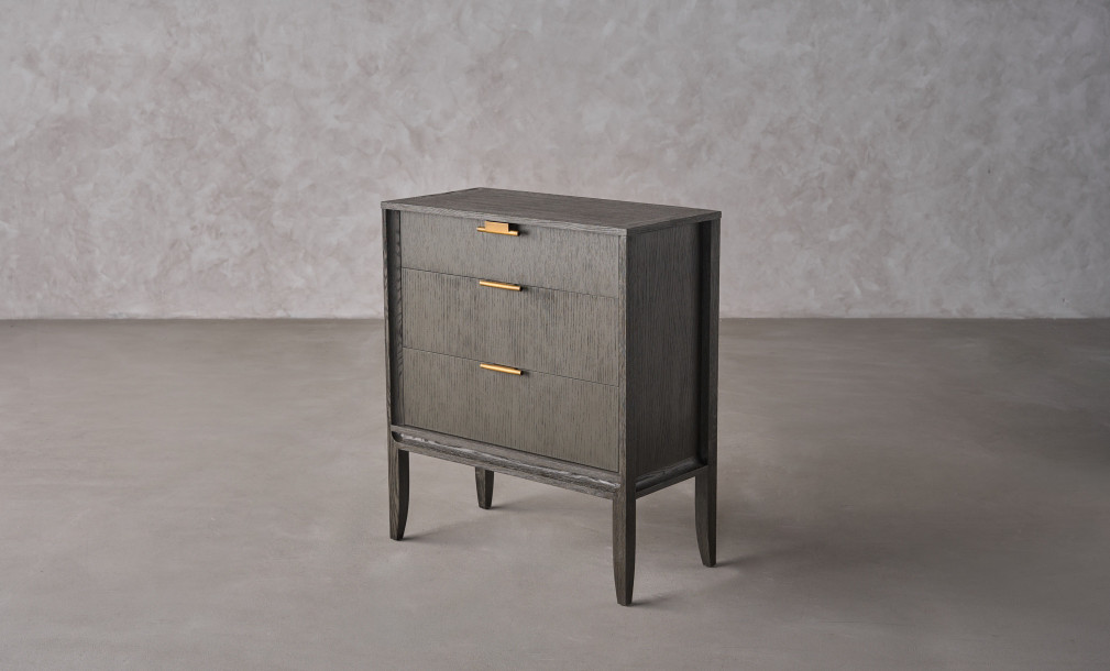 City Small Chest of Drawer Grey Oak color