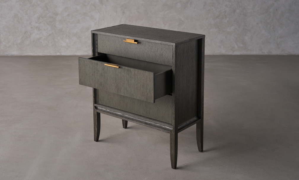 City Small Chest of Drawer Grey Oak color