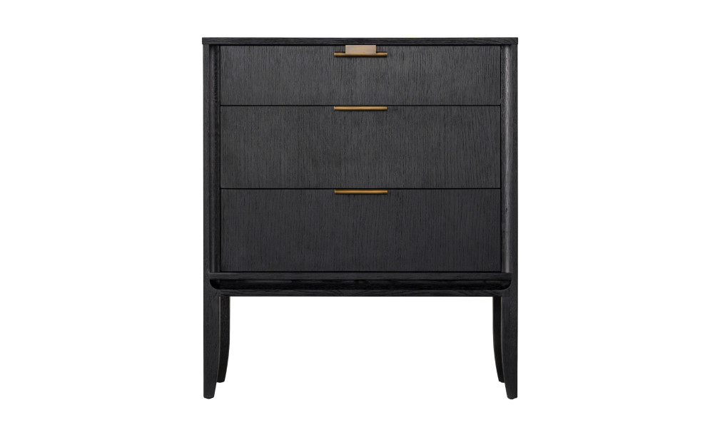 City Small Chest of Drawer Black Oak color