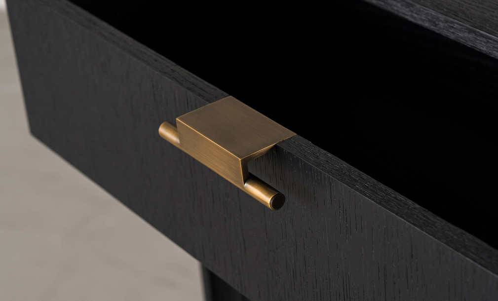 City Small Chest of Drawer Black Oak color