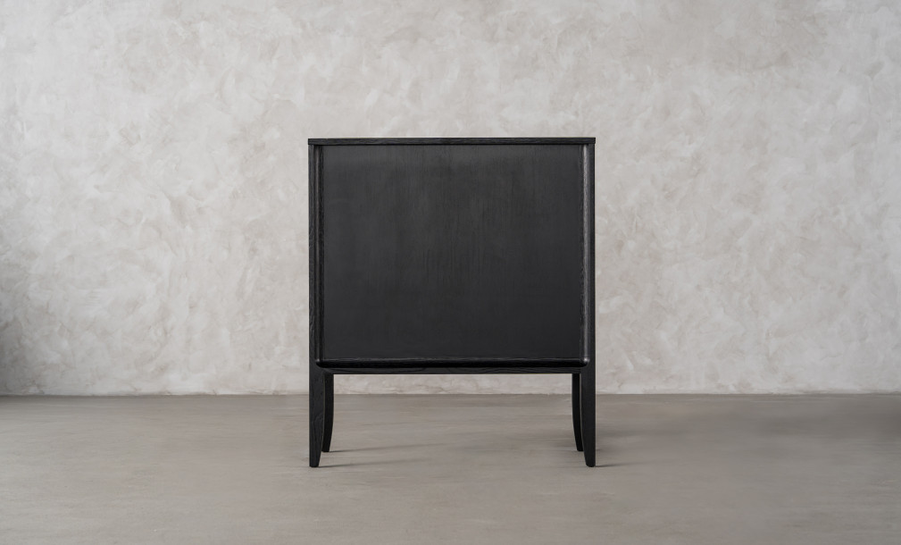 City Small Chest of Drawer Black Oak color