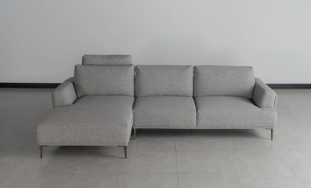 Calgary Gray Left Facing Corner Sofa