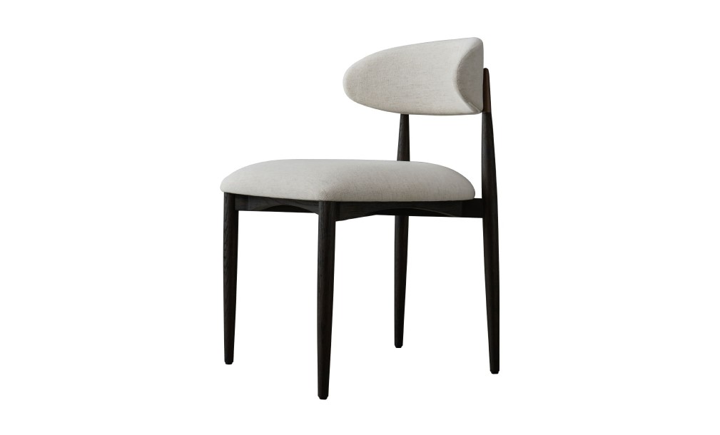Bradley Dining Chair Dark (Nomad Snow)