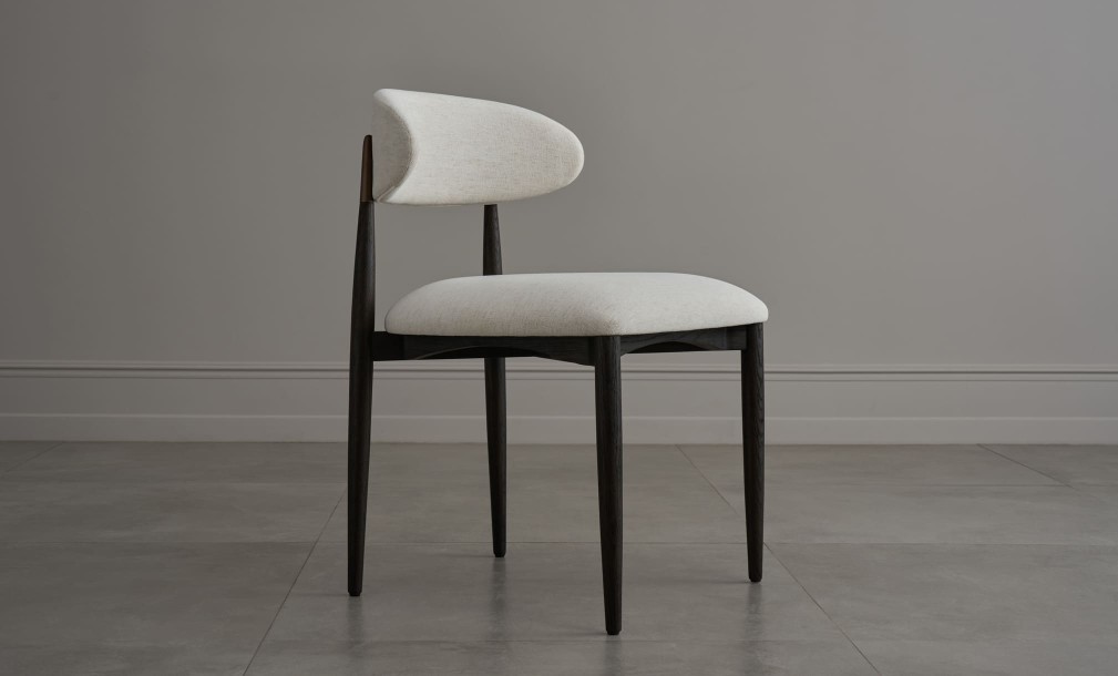 Bradley Dining Chair Dark (Nomad Snow)