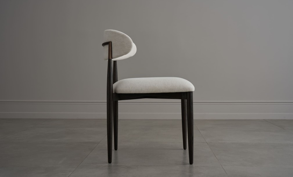 Bradley Dining Chair Dark (Nomad Snow)