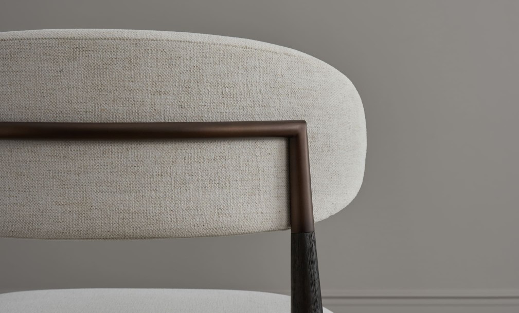 Bradley Dining Chair Dark (Nomad Snow)