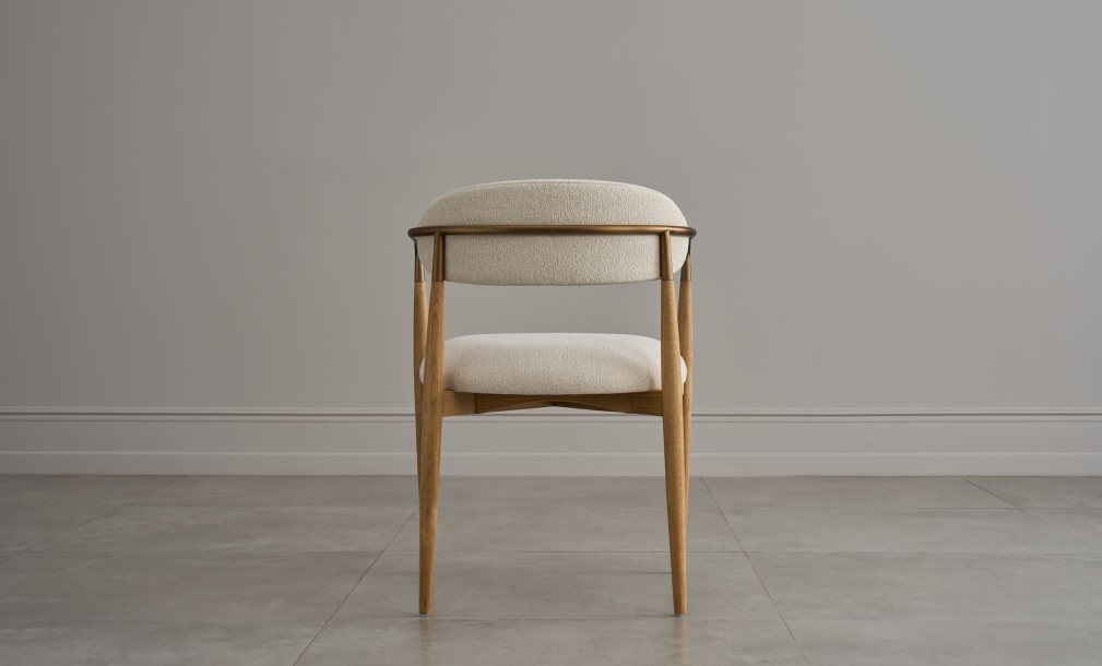 Bradley Dining Chair Light with Armrests (Cushing Snow)