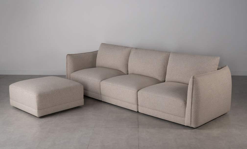 Monterey Sofa with Ottoman (Fabric W1501-22)