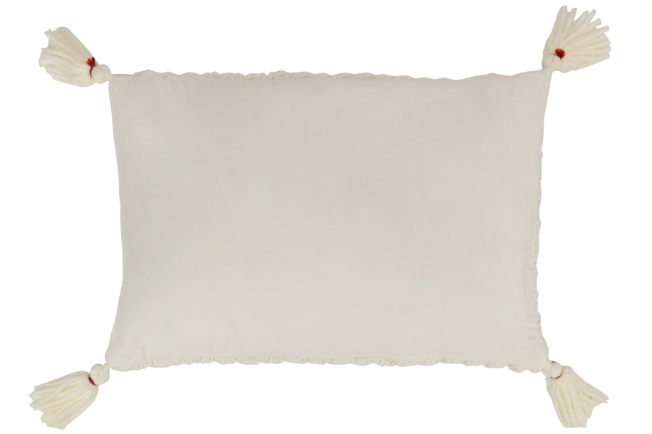 Cushion Knitted With Tassel 