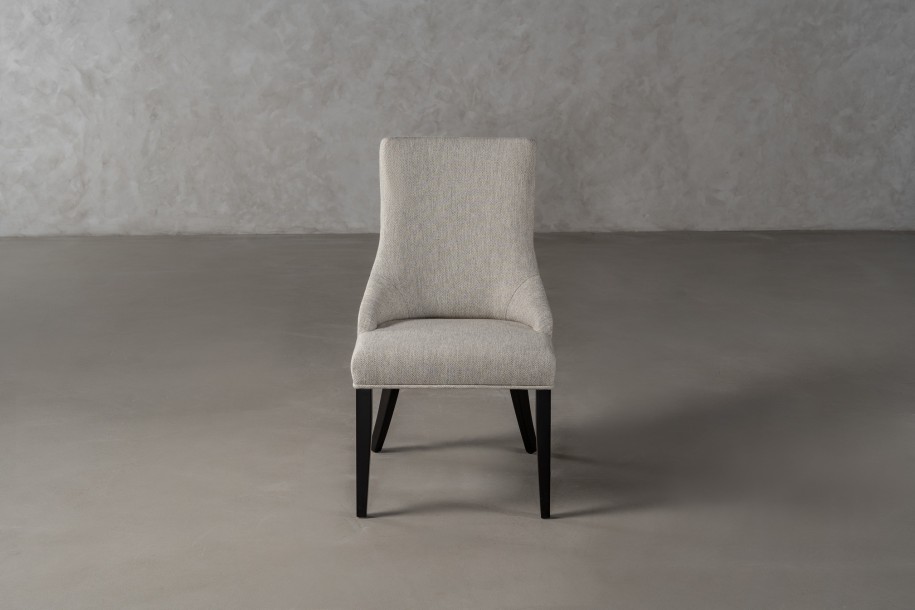 Preston Chair Plain (Fabric: Chevron col.Chinchilla (Cat. 3))