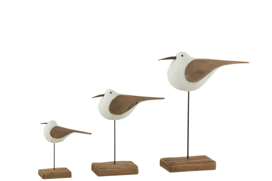 Birds Stand Paulownia Set of 3