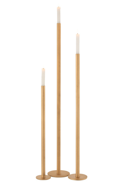 Candle Holder Noud Gold Set of 3