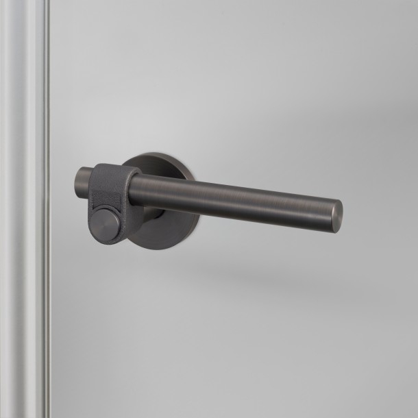 Door Handle set Cast Smoked Bronze Sprung