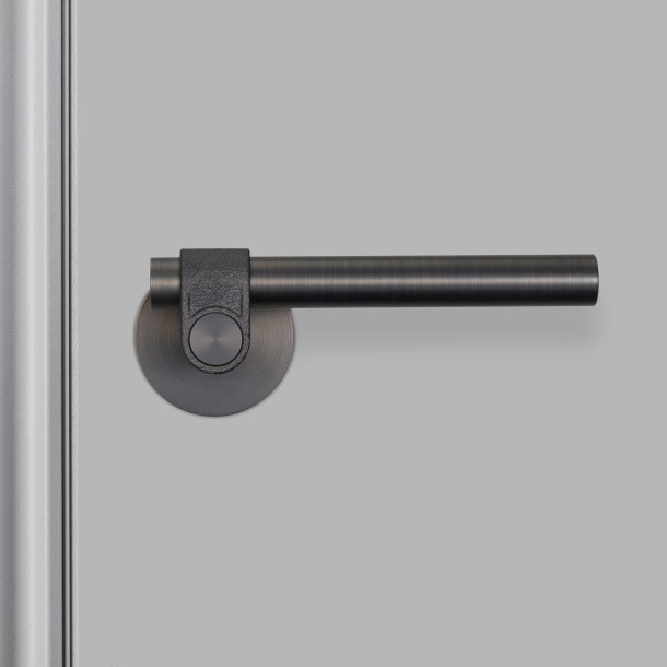 Door Handle set Cast Smoked Bronze Sprung