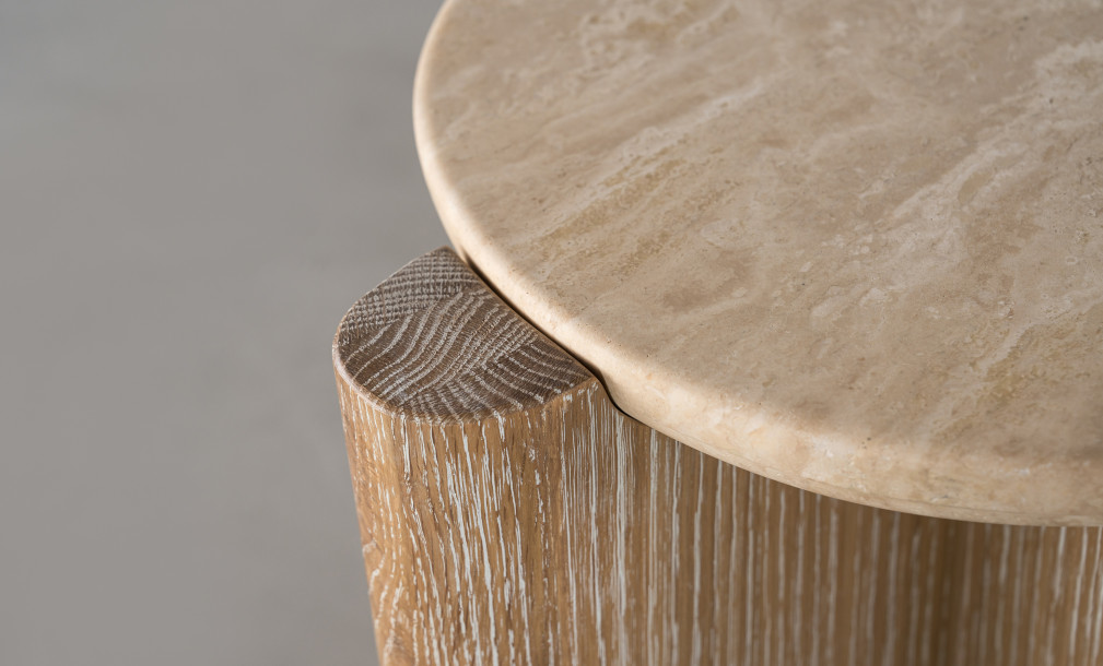 Pebble Side Table (Stone top)