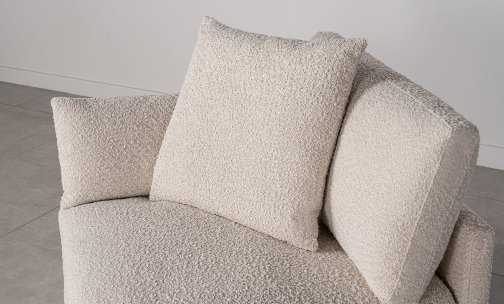 Flow Corner Sofa Section with Pillow (LOT2 fabric)