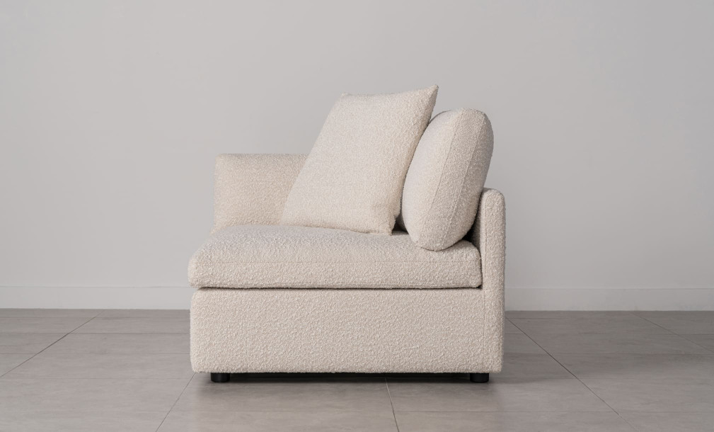 Flow Corner Sofa Section with Pillow (LOT2 fabric)